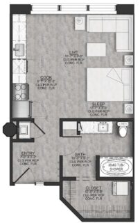 1 Bath / 548 sq ft / Availability: Not Available